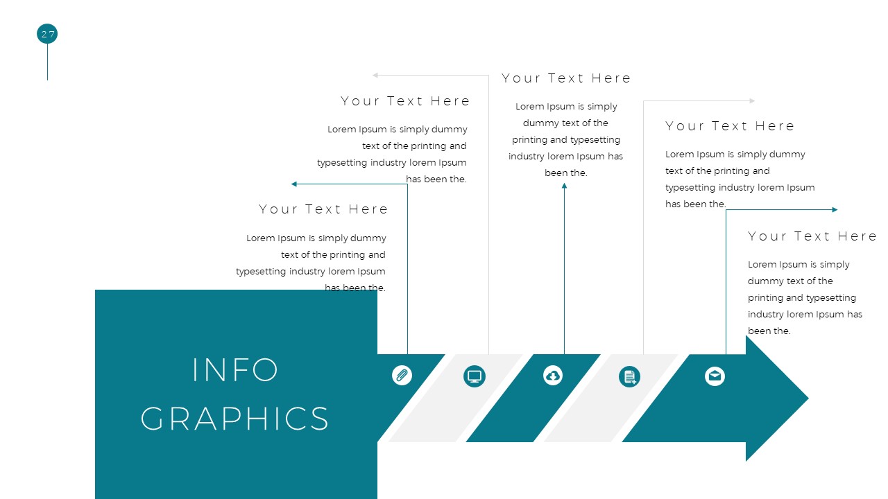 Simple Business Deck PPT Templates Infographics
