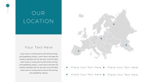 Simple Business Deck PowerPoint Template Location