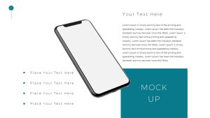 Simple Business Deck PowerPoint Template Mock Up