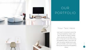 Simple Business Deck PowerPoint Template Portfolio