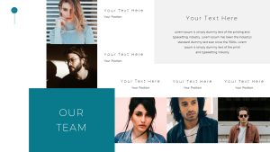 Simple Business Deck PowerPoint Template Team