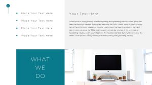 Simple Business Deck PowerPoint Template What We Do