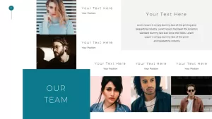 Simple Business Deck Templates for PowerPoint Presentation our team