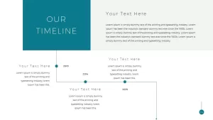 Simple Business Deck Templates for PowerPoint Presentation our timeline