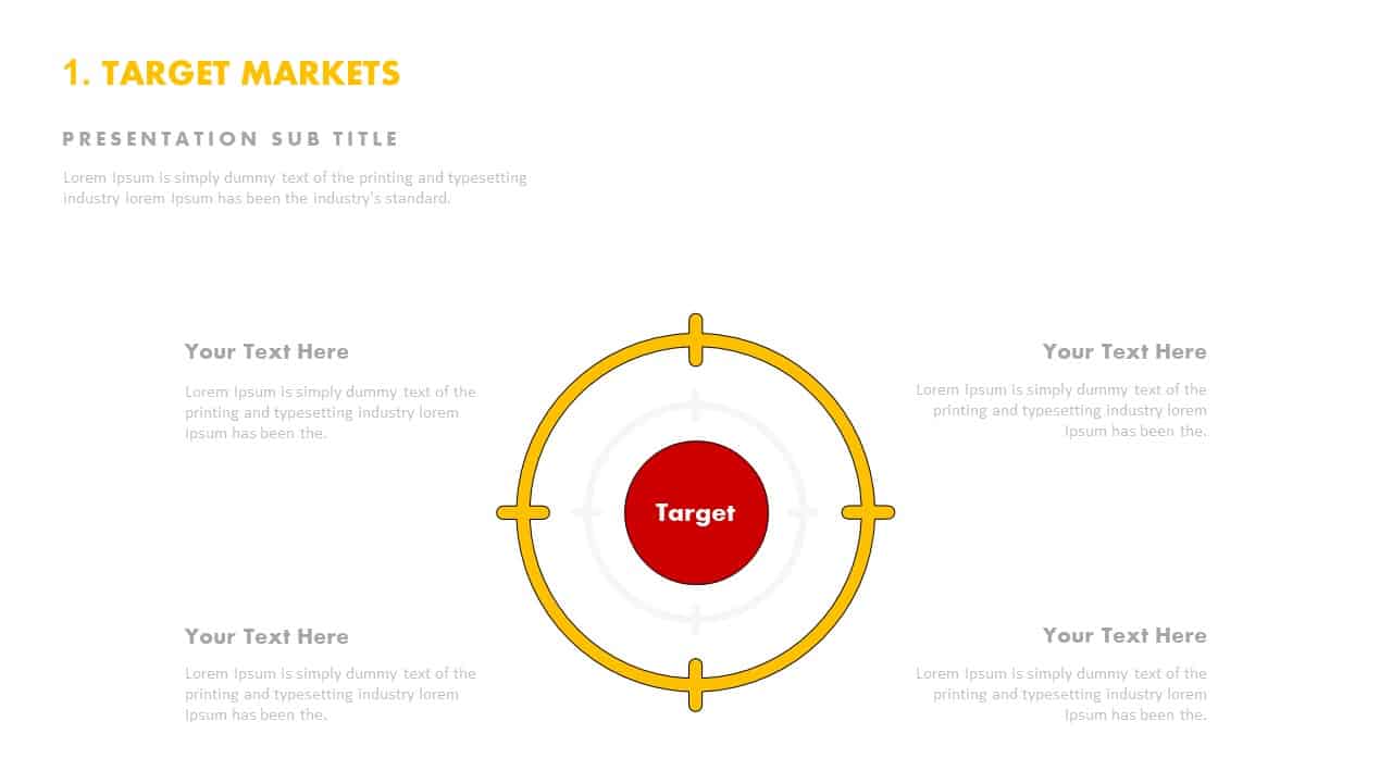 Target market template PowerPoint