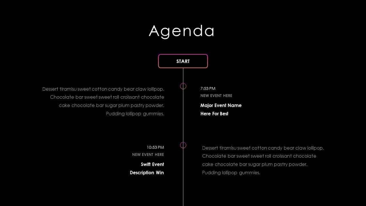 Business PowerPoint Presentation Agenda Template