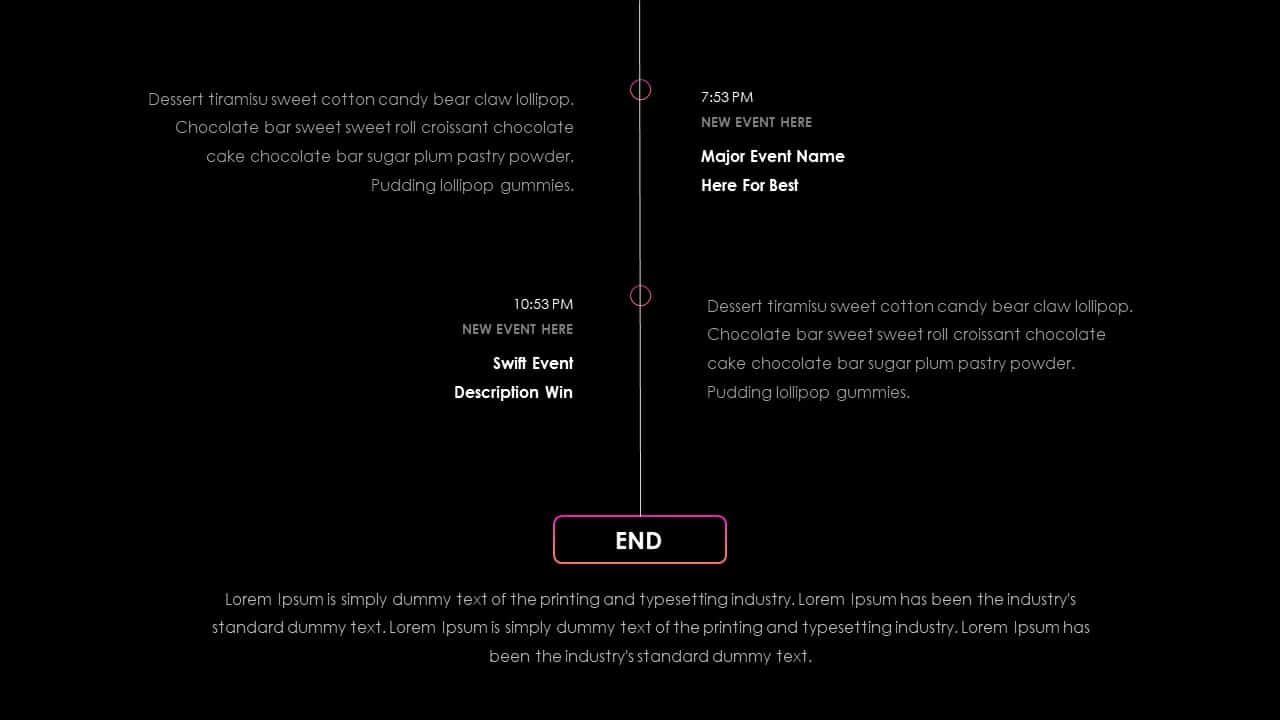 Business PowerPoint Presentation Template Events