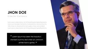 Business PowerPoint Presentation Template John Doe