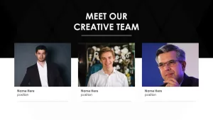 Business PowerPoint Presentation Template creative team