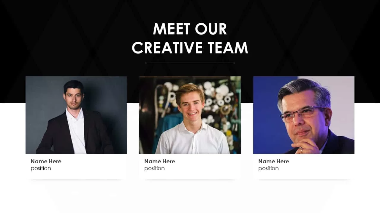 Business PowerPoint Presentation Template creative team