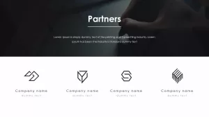 Business PowerPoint Presentation Template Partners