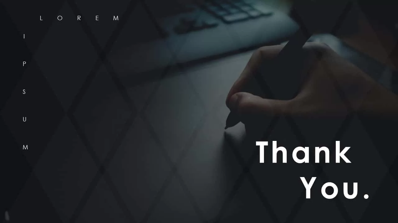 Business PowerPoint Presentation Template Thank You