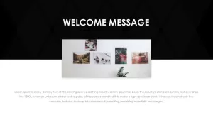 Business PowerPoint Presentation Template welcome slide