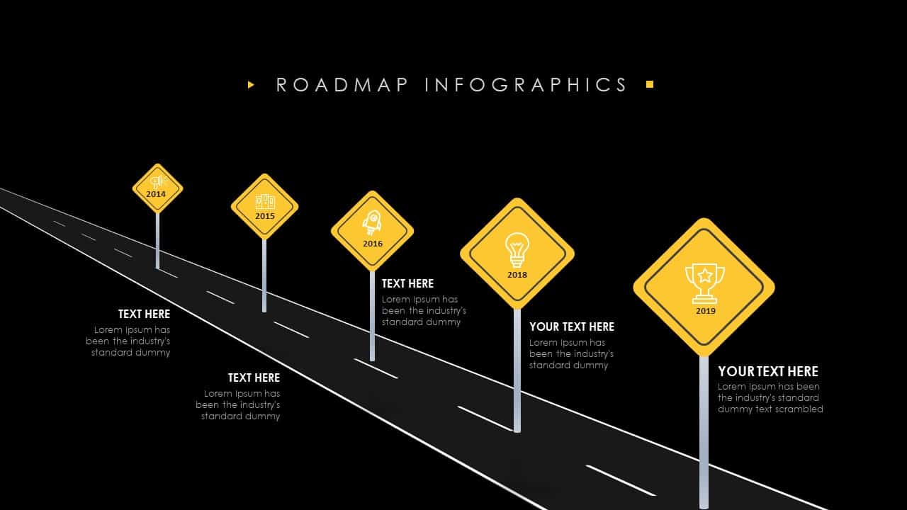 Roadmap Infographics PowerPoint Template