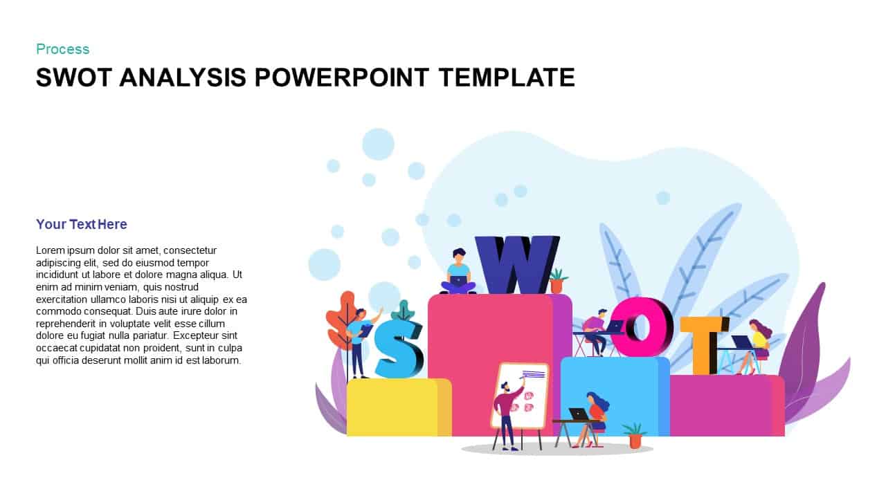 Animated SWOT PowerPoint template