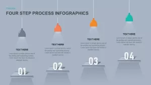 4 step process infographic powerpoint template