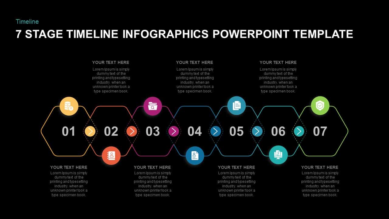 Seven Stage Timeline Infographic Powerpoint Templates Powerpoint Hot Sex Picture 1063
