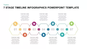 7 Stage Timeline Infographic Template for Presentation