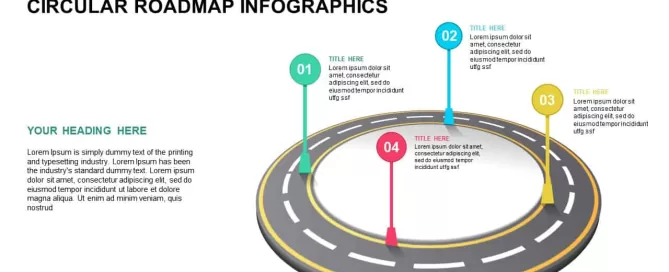 circular roadmap powerpoint template