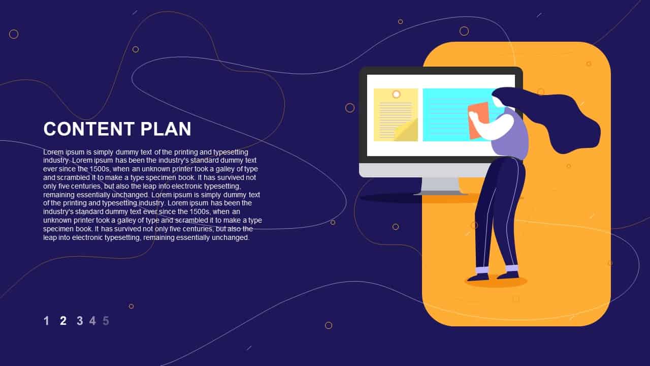 website promotion strategy PowerPoint deck Content Plan