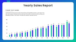 Annual Report PPT Template yearly sales report