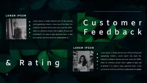 Annual Report Ppt Template Customer Feedback