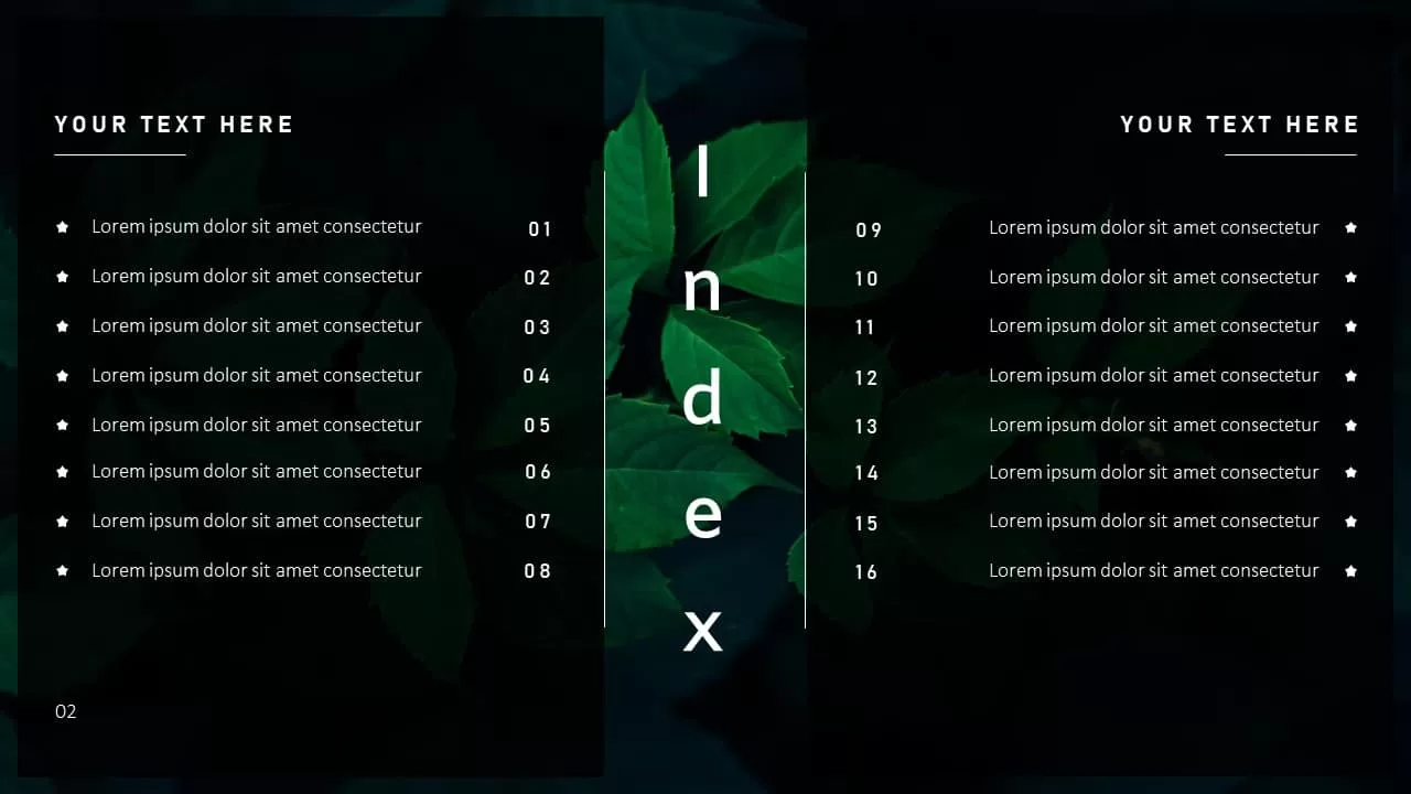 Annual Report Ppt Template Index