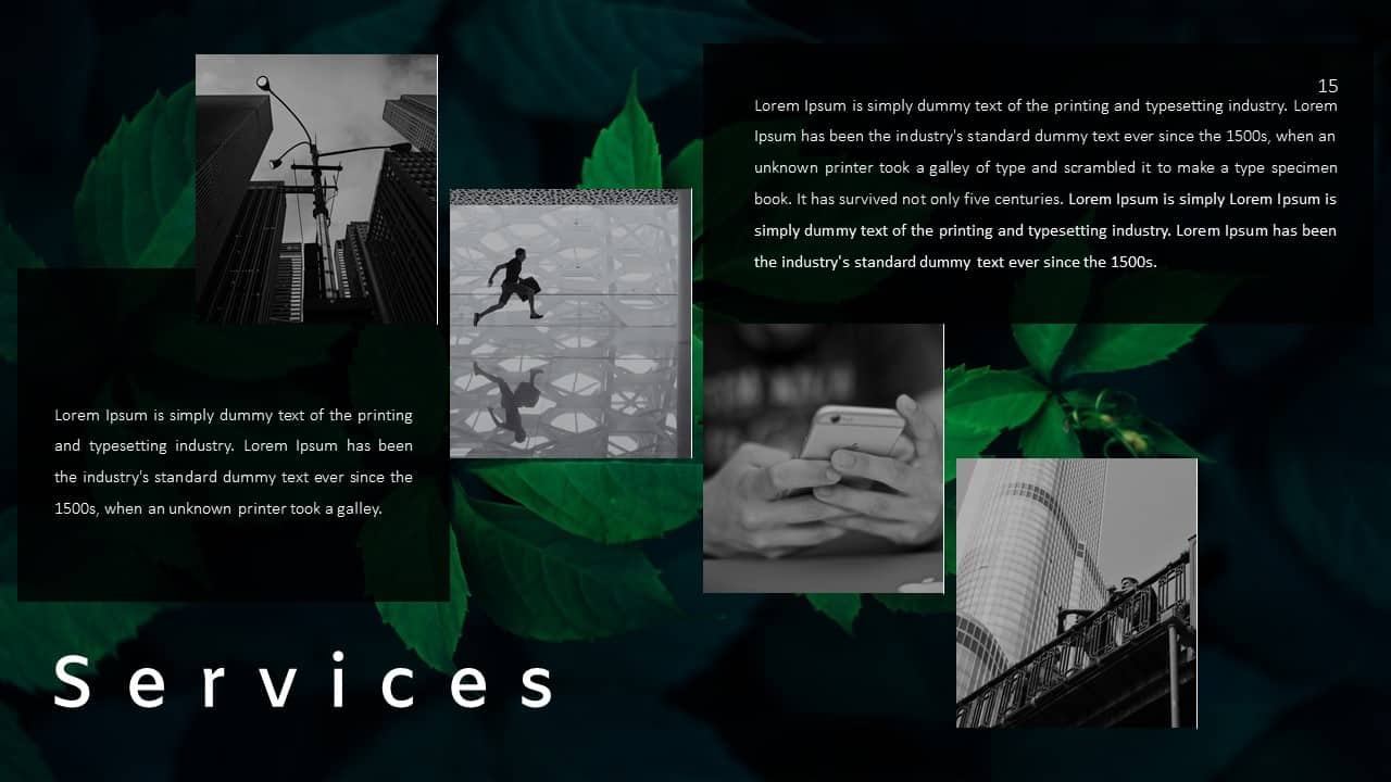 Annual Report Ppt Template Services