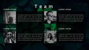 Annual Report Ppt Template Team