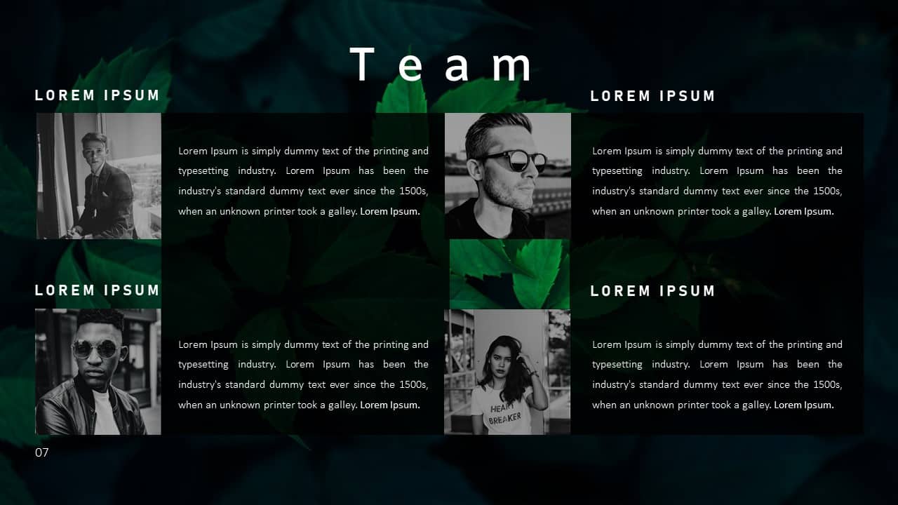 Annual Report Ppt Template Team