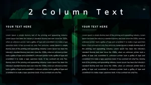 Annual Report Ppt Template Text