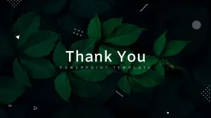 Annual Report Ppt Template Thank You