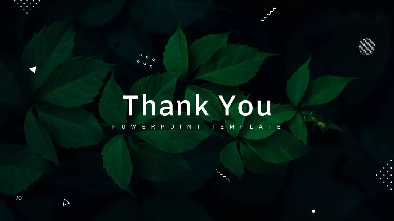 Annual Report Ppt Template Thank You