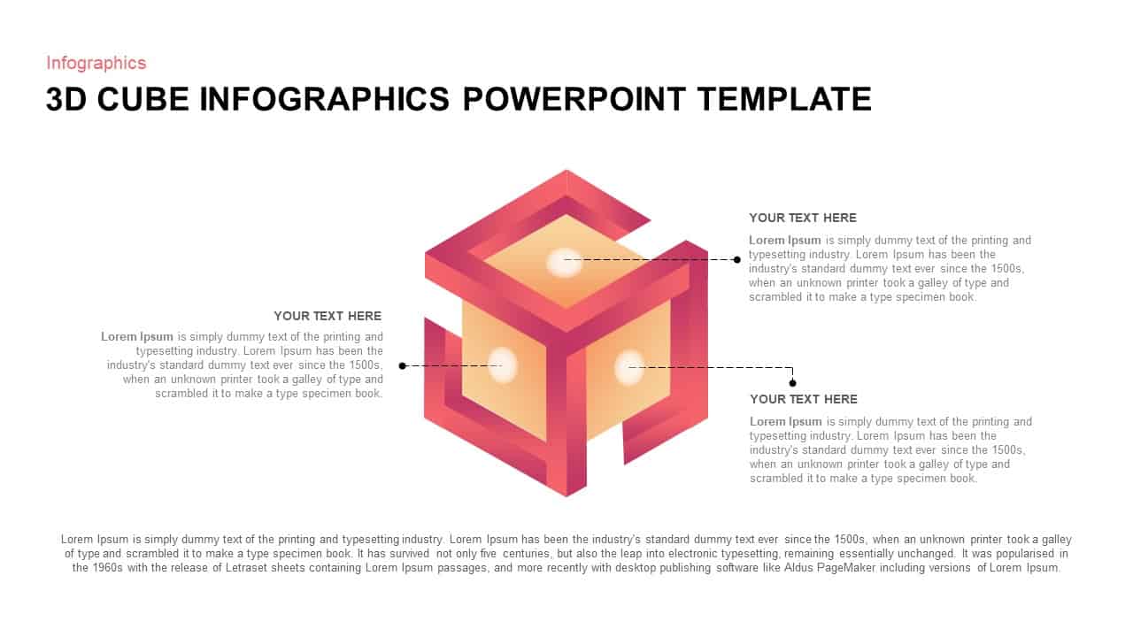 3D Cube PowerPoint Template