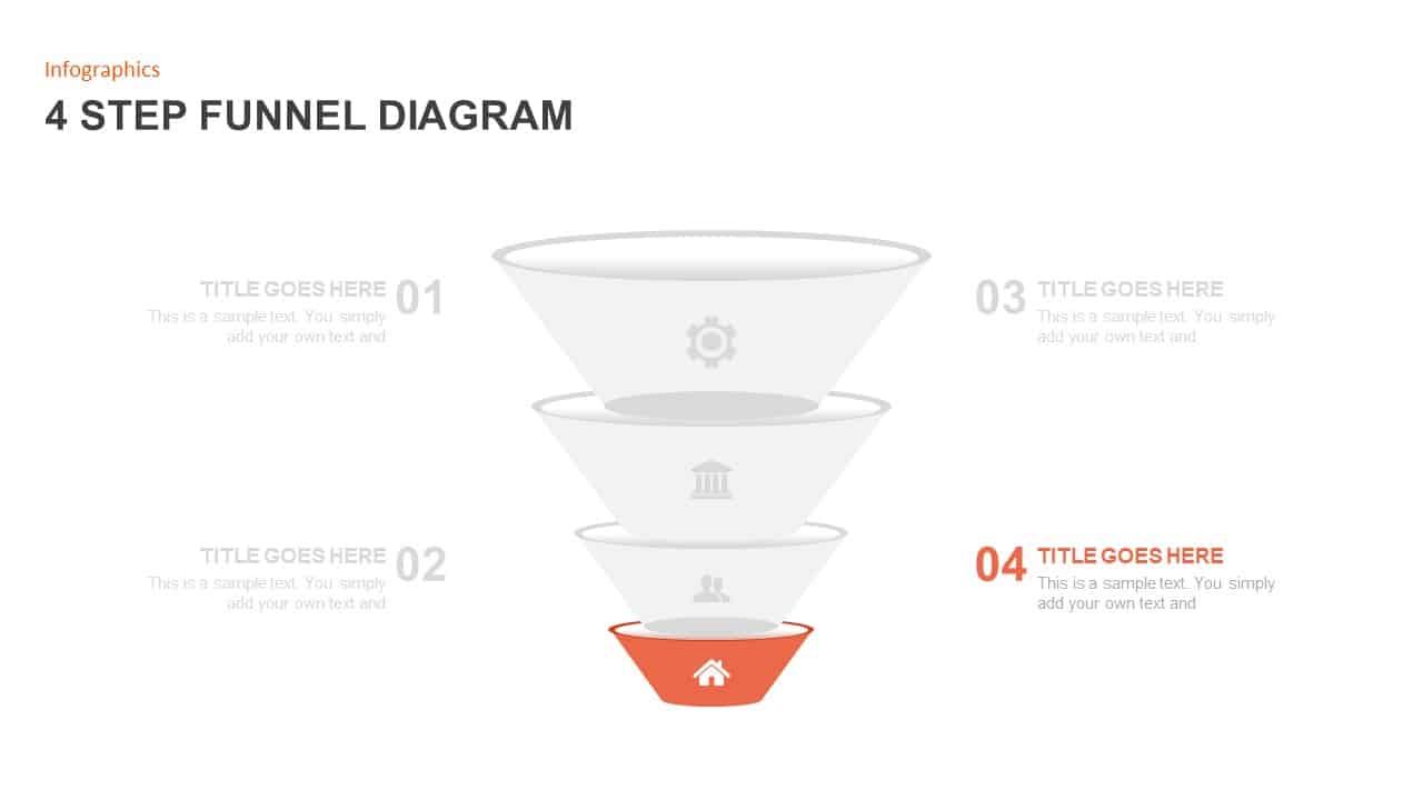 4 Step Funnel PowerPoint Template