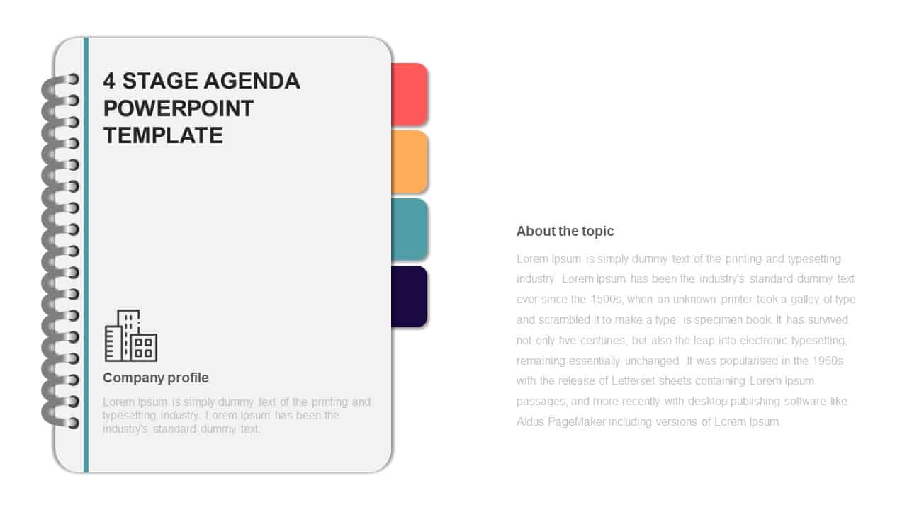 Agenda Slide PowerPoint Template