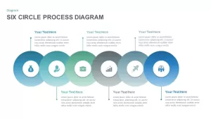 Six Circle Process Diagram Template