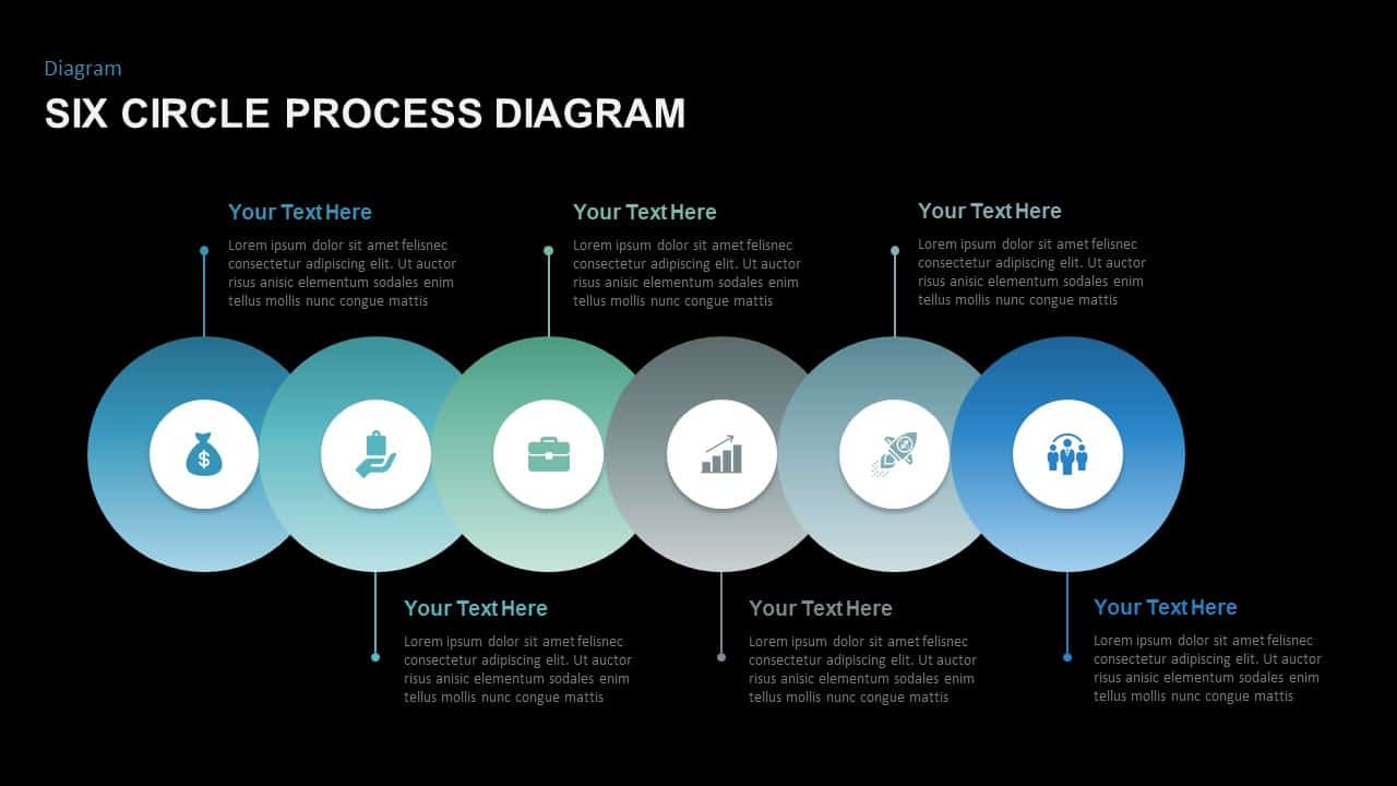 Circle Process Diagram PowerPoint Template