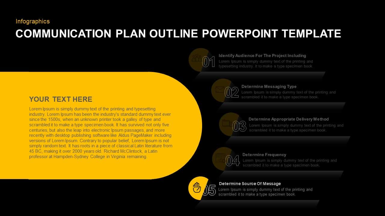 Communication Plan PowerPoint Diagram