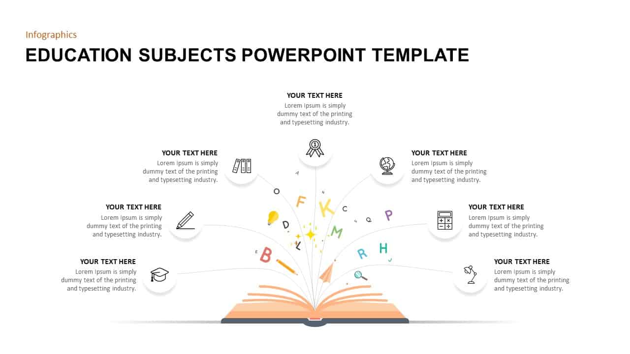 Education Subjects PowerPoint Template
