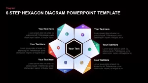 Hexagon Diagram Template for PowerPoint Presentation