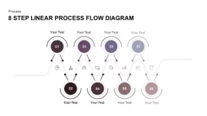 8 Step Linear Process Flow Diagram