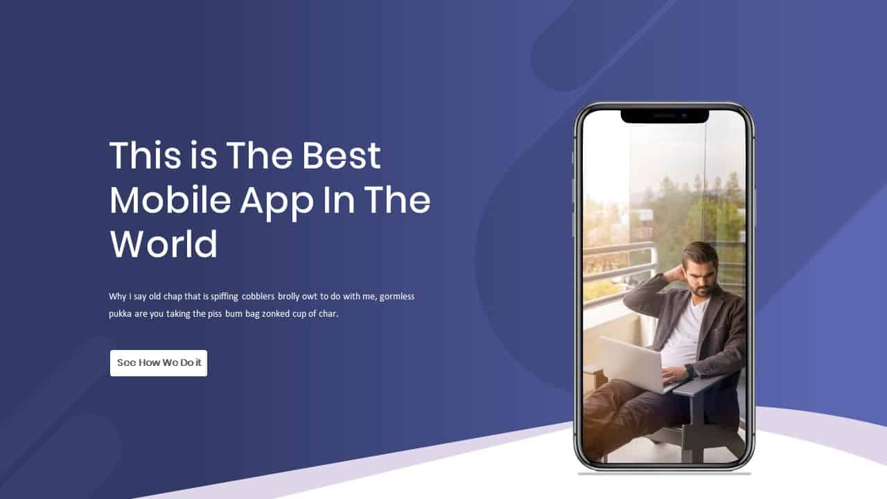 Mobile App Showcase Template Deck