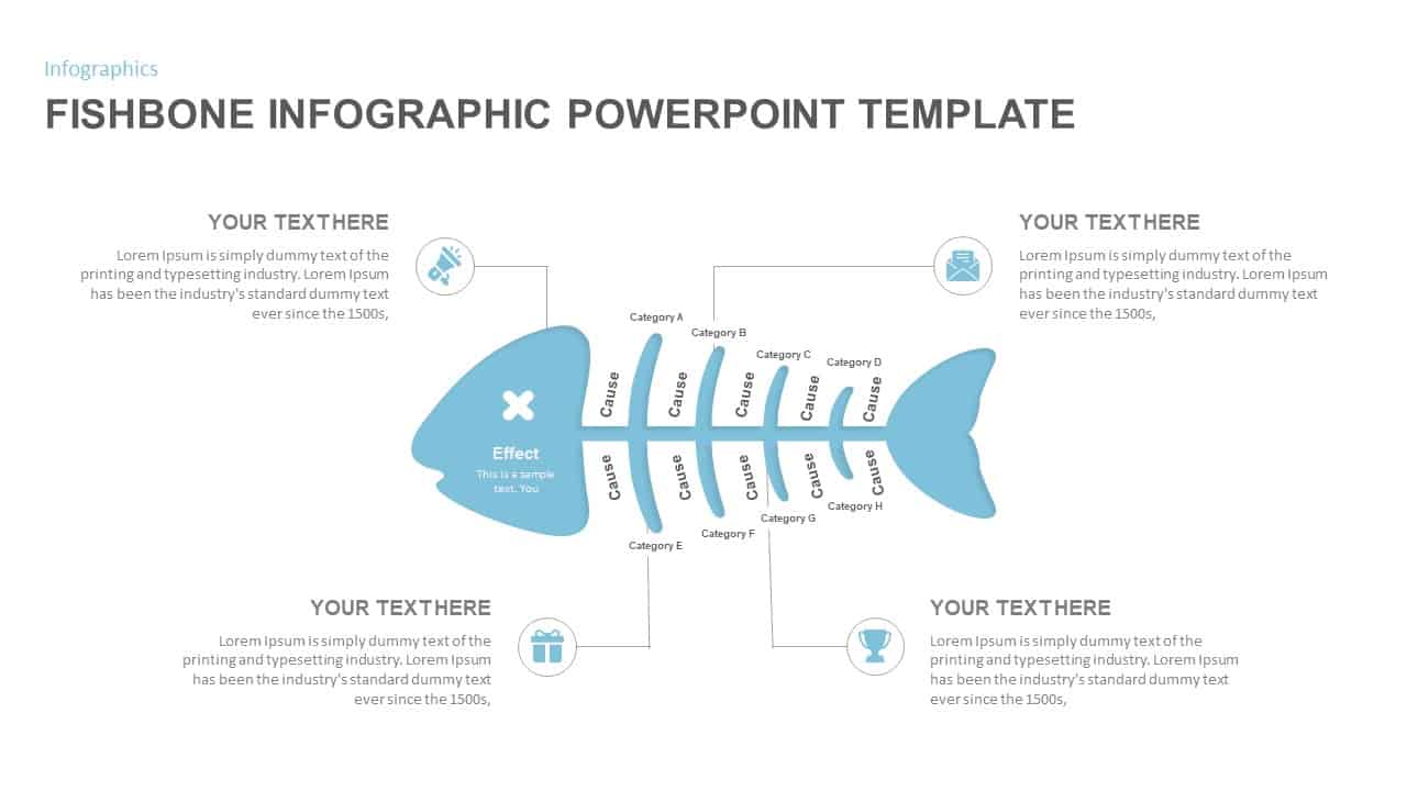 fishbone diagram PowerPoint template