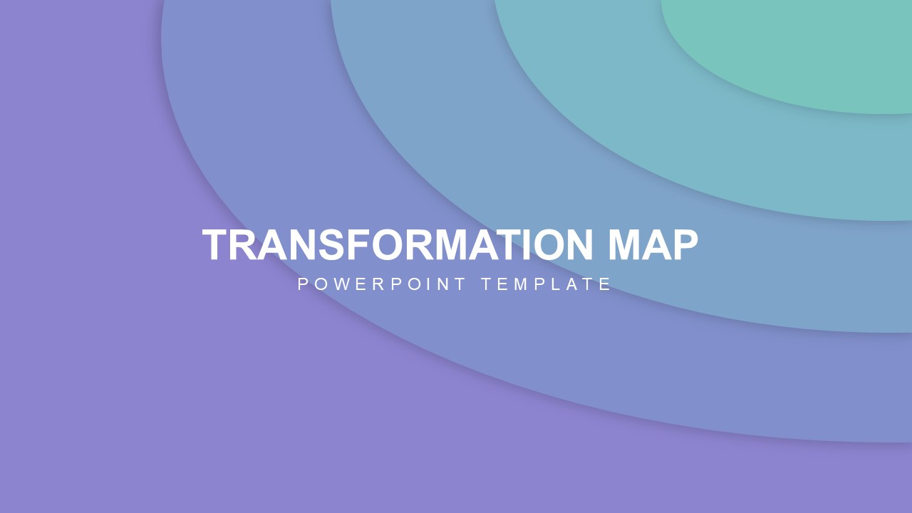 2, 3, 4, 5 Year Transformation Map PowerPoint Templates