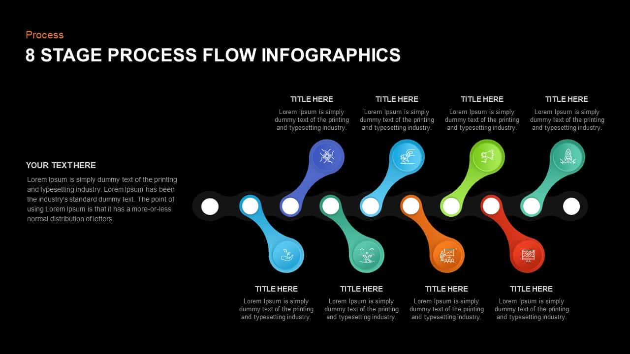 8 Stage Process Flow Infographic Template Process Flow Infographic Riset 9023