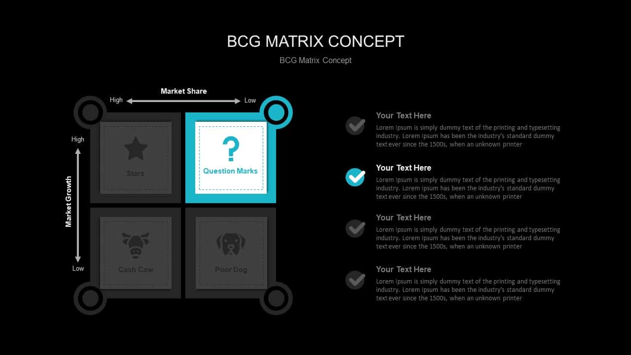 BCG Matrix Concept PowerPoint