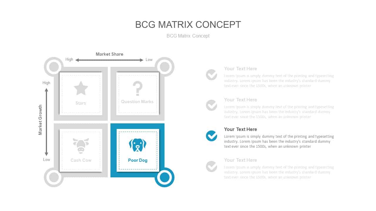 BCG Matrix Concept PowerPoint Presentation Template