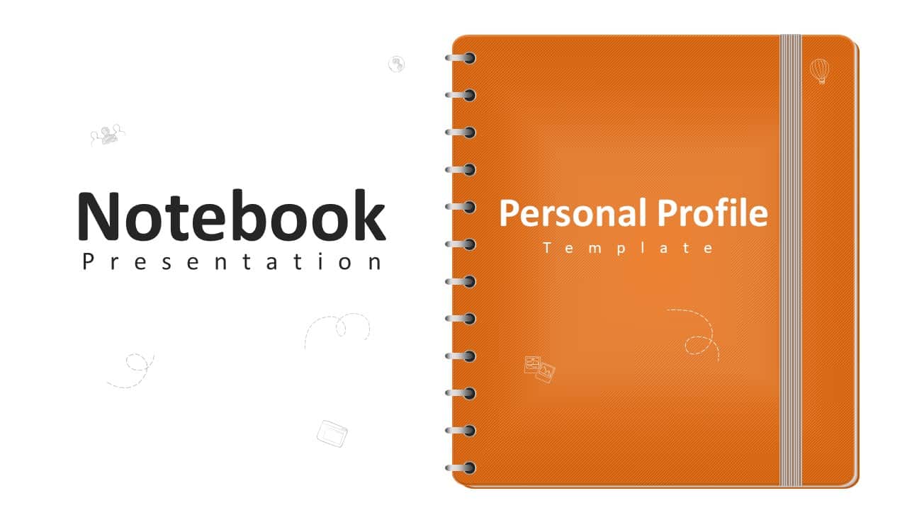 Personal Profile PowerPoint Template - Notebook | Slidebazaar