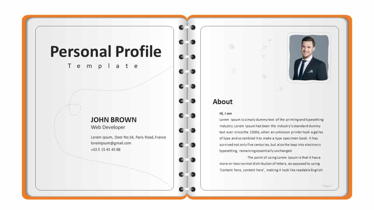 personal profile presentation sample